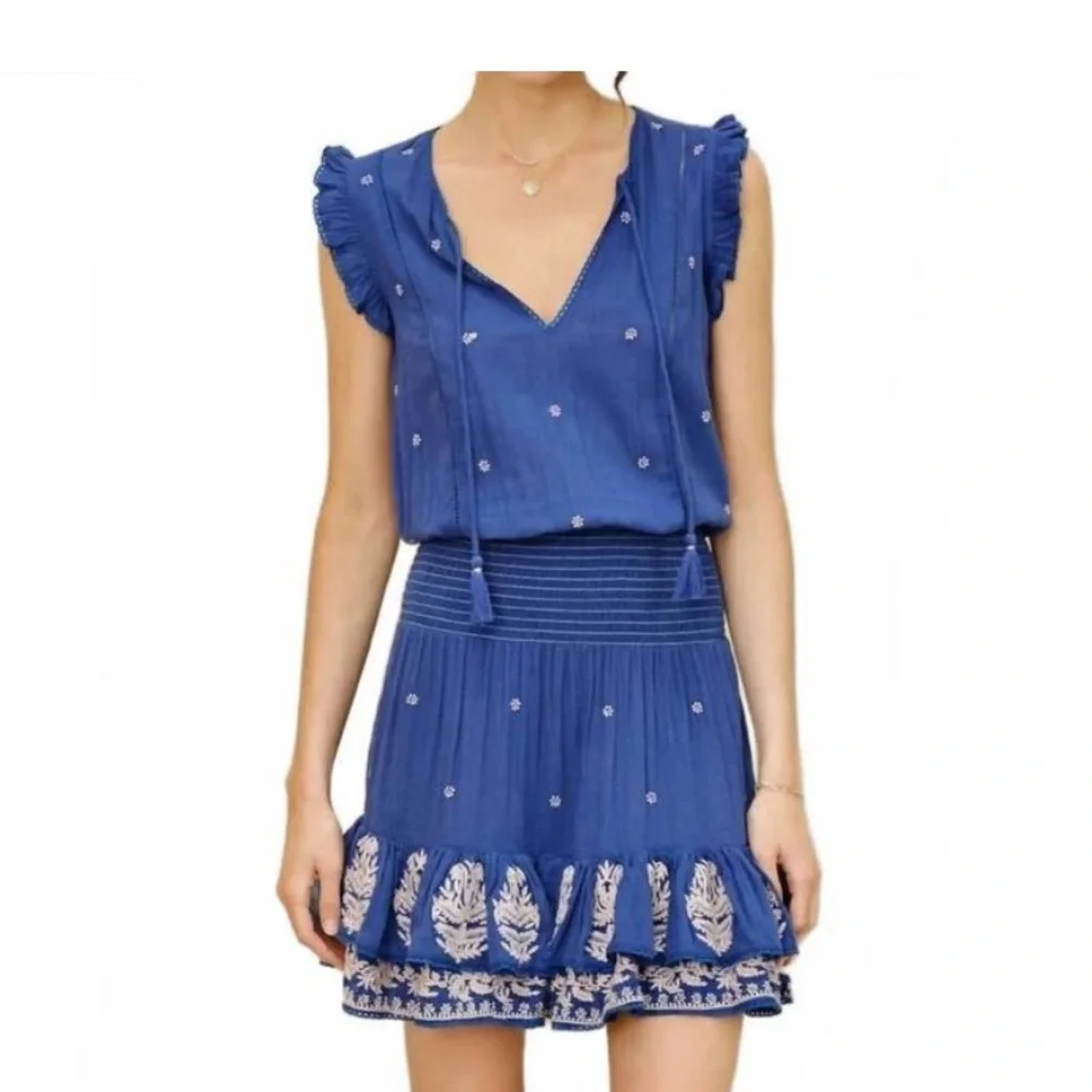 M.A.B.E. mina embroidered mini dress - Picture 3 of 5